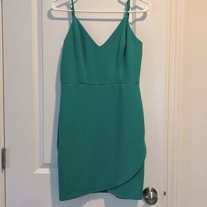 Super cute teal cocktail dress